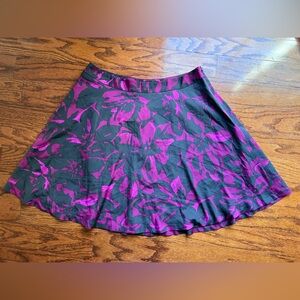 The Limited Black and Purple Skater Skirt Size 8